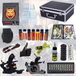 Combo Bộ va li 2 máy xăm kèm 7 mầu xăm đầy đủ phụ kiện mẫu D2