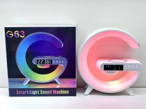 ไฟกลางคืนทรงหอยสังข์ ลำโพงตั้งโต๊ะ ไฟ RGB สีสันสดใส ไฟข้างเตียงนอน  การเชื่อมต่อบลูทูธ สามารถตั้งค่านาฬิกาปลุกได้ รองรับการเชื่อมต