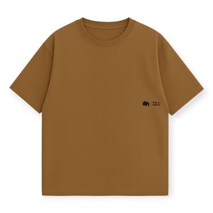 weerstand ind - Cotton Combed T-Shirt Kaos Polos Oversize Brown 20s