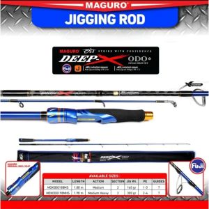 Joran Jigging Maguro DEEP X ODO J 188MS DAN 198MHS (Packing PVC)