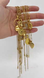 Stainless Steel Pearls Open Cuff Bracelet for Women Irregular Adjustable Wristband Geometric Accessory Hiphop