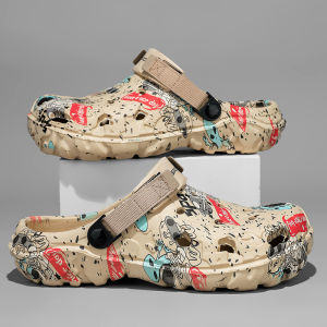 Free Shipping Summer Breathable Beach Sandals Large Size Lightweight Soft-Soled Perforated Design MenS Outdoor EVA Slippers