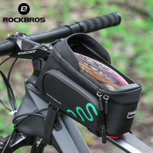 ROCKRBOS Bicycle Bag Phone bag Bike Front tube Bag Touch Screen Frame Bag Scalable Big Capcity Waterproof Bike Bag