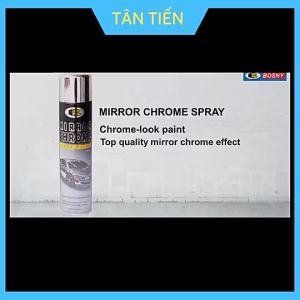 Sơn Xịt Mạ Chrome Inox BOSNY CHÍNH HÃNG Có Hiệu Ứng Tráng Gương B123