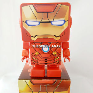 Blink Hero Dancing Minecraft Mainan Robot Avengers Transformers Menari Lampu Musik Spiderman Iron Man Optimus Prime Captain America
