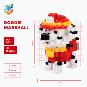 SMY Toystown Paw Patrol Mini Mainan Bangunan Nano Block Bricks Mainan Edukasi Balok Susun Mainan Anak Mainan Tumpuk Balok Karakter Kartun Animasi 3D