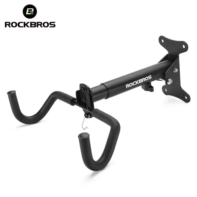 【Local Delivery】ROCKBROS Bike Hanger for Wall Foldable Thickened Durable MTB Road Bike Rack Wall Mount Adjustable Stable Bicycle Parking Stand Bike Repair Display Rack