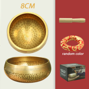 Singing Bowl Tibetan Healing Bowl Bahan Tembaga Mangkuk Suara Buddha Nepal Lonceng Tibet Buddha Exquisite Handmade Tibetan Bell