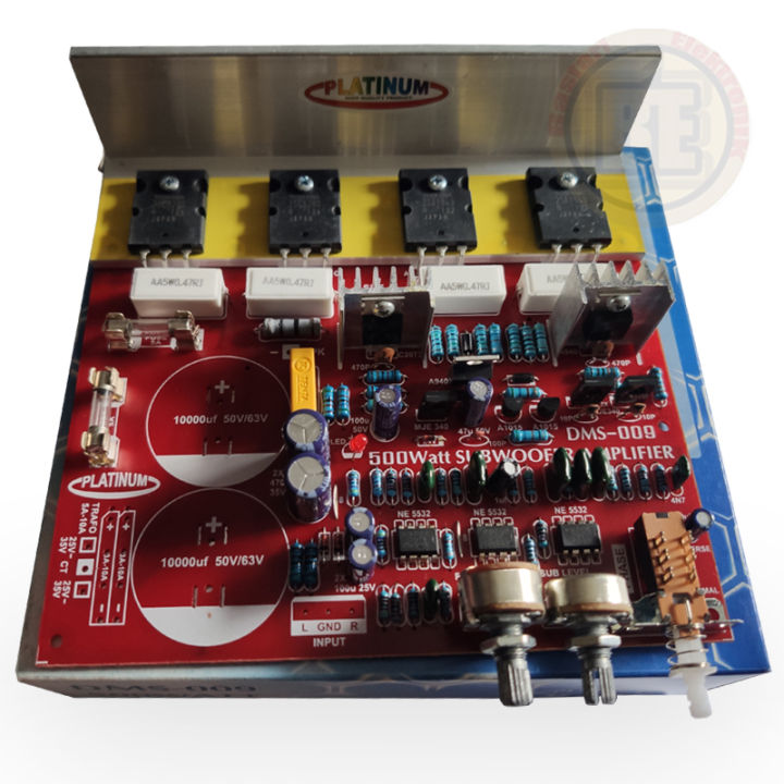 KIT POWER SUBWOOFER 500W DMS009 PLATINUM AMPLIFIER SUBWOOFER DMS 009 ...