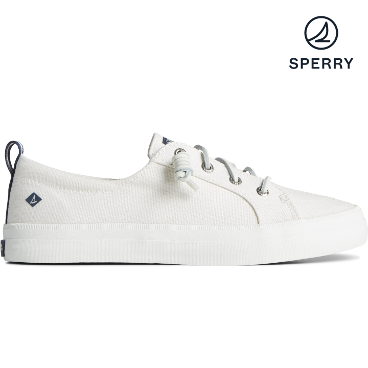 Womens white sperry deals sneakers