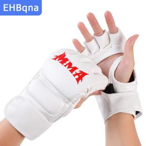 [COD] EHBqna SPORTS ถุงมือชกมวยครึ่งนิ้วหนาสำหรับผู้ใหญ่กระสอบทรายถุงมือต่อสู้ต่อสู้