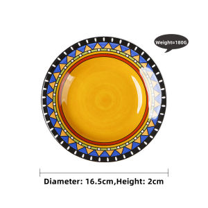 จานจานเซรามิคสำหรับของหวานขนาดเล็กสไตล์อเมริกัน OMK สำหรับจานอาหารจานรองใส่เค้ก