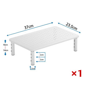 JARUSEAT MR04 Laptop Stand/Monitor Stand 3 Height Adjustable Monitor Stand Ergonomic Metal Monitor Riser Stand with Mesh Platform