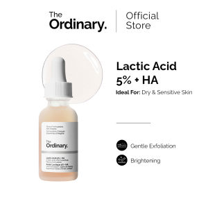 The Ordinary Lactic Acid 5% + HA - 30mL | Exfoliating Serum Smooth Skin Brightening