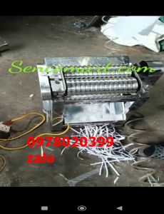 Máy cắt bánh tráng trộn   bì lợn làm da chiên giòn