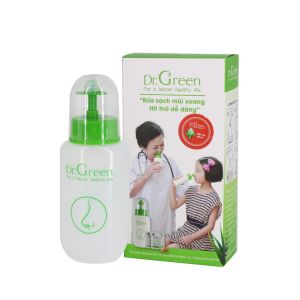 Bình xịt rửa mũi 240ml Dr GreenTặng kèm 10 gói muối biển nha đamSử dụng cho người lớn và trẻ trên 1 tuổi