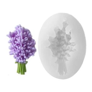 Creative Lavender Pendant Mold Flexible Lavender Scented Hangings Silicone Mold for Artistic Pendant Projects