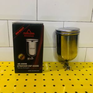 TABUNG SPRAY GUN SPRAY GUN CUP KAPASITAS 400 ML BISA UNTUK SPRAY GUN TIPE ATAS F75 / ATAS F100/ ATAS K3