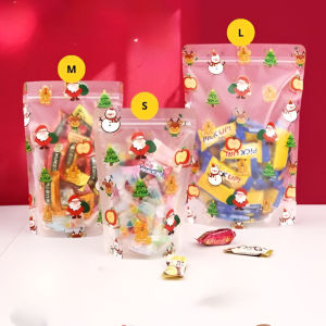 BD Plastik Ziplock Natal / Standing Pouch Natal Motif Santa / Plastik Kado Natal Merry Chirtsmas PP68