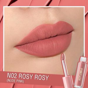 PINKFLASH Matte Lipstik - Pinkflash Lipstik Matte - Pink Flash Lisptik - Lipmatte - Lip Gloss - Glossy - L02