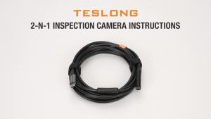 Borescope Camera with Light Teslong USB C Snake Endoscope Inspection Camera with 8 LEDs Flexible Waterproof Drain Fiber Optic Scope Cam Compatible with iPhone 15 Android Phone (10FT)