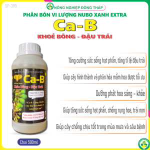 Phân Bón VL NUBO XANH EXTRA Ca-B– Khỏe Bông Đậu Trái (Chai 500ml)