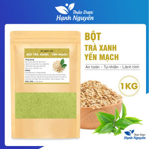 Bột trà xanh yến mạch 1kg nguyên chất ngừa mụn mờ thâm nám dưỡng da trắng sáng chống lão hóa