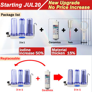 3in1 Ceramic Water Purifier Faucet Front Water Purifier