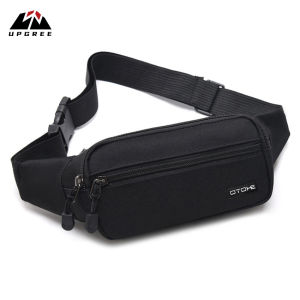 UPGREE Sports Waist Bag Fashion Men Bag Men Chest Bag Shoulder Bag Sports Bag Waterproof Oxford Running Bag Portable Gym Bag for Running Cycling Hiking Walking