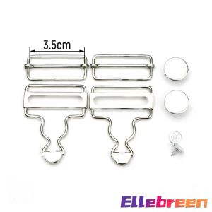 Ellebreen Overalls Metal Buckles Replacement Suspender Buckles Overall Clip Replacement 1Set