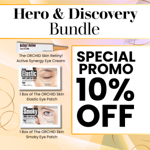 Hero & Discovery Bundle - 1 Box of Elastic Eye Patch 1 Box of Smoky Eye Patch and 1 The ORCHID Skin Retinyl Active Synergy Eye Cream
