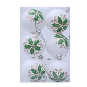 6Pcs Christmas Baubles Ornament Shatterproof Decorative Baubles For Christmas Tree Wedding Winter Festival Celebration