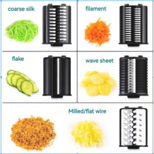 Multifunctional Household Electric Vegetable Cutter Canteen Radish and Potato Shredder Artifact Cod