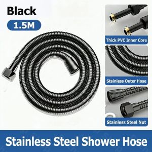 Premium Paip Mandi Shower Hose 304 Stainless Steel Thick Anti Bocor Burst-Proof for Bathroom Toilet