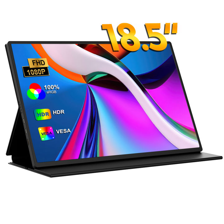 EGOBAS 18.5inch 1080P FHD Portable Monitor 100% sRGB 300cd/㎡ 3ms ...