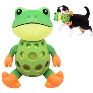 Dog pet plush frog toy interactive sound anti-demolition home large and small dog boredom companion toy