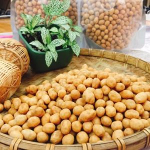 1kg đậu phộng da cá nước cốt dừa ( túi zip ) hợp vệ sinh đồ ăn vặt giòn xốp béo thơm tuyệt vời Susuto Shop