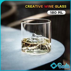 Baete 180ml Japanese Style Transparent Glass Cup Whisky Wine Heat Resistant Glass Mug