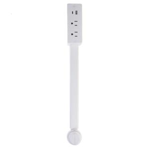 Indoor Electrical Power Outlet Extender Featuring USB A and C Type Port Extension Cord for Convenient Charging