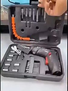Electric Screwdriver Set 47pcs – Rechargeable Power Screwdriver Kit with Bits & Accessories
