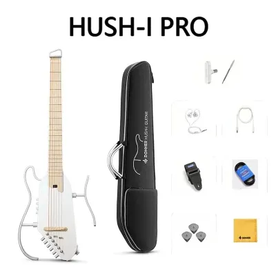 (in stock)DONNER HUSH-X HUSH-I HUSH-I Pro Ultra Light Electric Guitar Professional Rock Beginner Headless Travel Guitar Removable FramesFast shipping