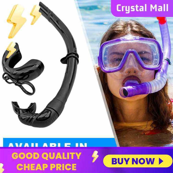 Silicone Scuba Breathing Tube Foldable With Storage Box Underwater 