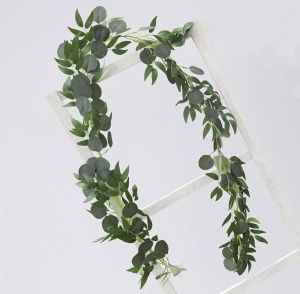 [SG STOCK] Backdrop Eucalyptus Leaves 2M Party Wedding Decoration Wreath Garland Artificial Eucalyptus Fake Vines Rattan Artificial Plants
