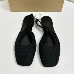 Summer Breathable Weave Mesh Flat Women Sandals Casual Square Toe Slingback Beach Hollow Out Footwear For Lady Shoes