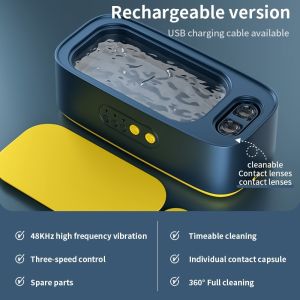 SG Fast Delivery Ultrasonic Glasses Cleaner Machine Portable Ultrasonic Cleaner for Cleaning Jewelry Watches Glasses Dentures Coins Razor