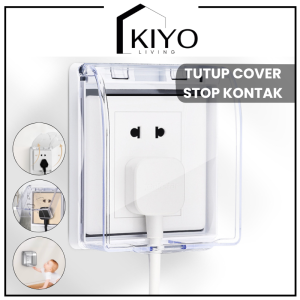 KIYO Pengaman Stop Kontak Tutup Cover Stop Kontak Cover Pelindung Bel Pintu Anti Air Elektric Safety Box Universal