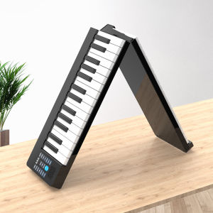 Bansid 88 Keys Electric Foldable Keyboard Bluetooth 28 Rhythms/Tones Built in Speaker Sustain Pedal Piano Bag Included