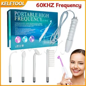 High Frequency Facial Machine Micro Needle Roller Device Anti-Aging Skin Tightening Facial Wand Acne Remover