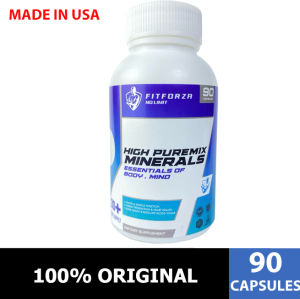 FITFORZA PUREMIX MINERAL / 90 CAP / OVERALL HEALTH IMMUNE SYSTEM SUPPORT MUSCLE FUNCTION BONE HEALTH SPORTS VITAMIN