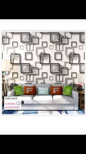 DIY LIVING ROOM DESIGN PVC WALLPAPER